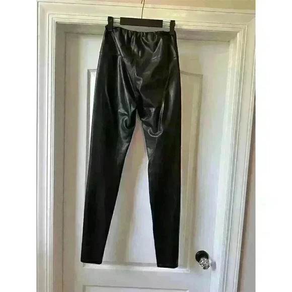 Wilfred Free High Waisted Vegan Leather Leggings Black Size M Women’s - Picture 2 of 4